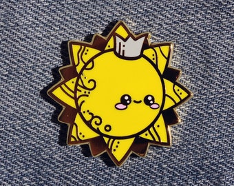 Príncipe Sol: broche de esmalte em forma de sol