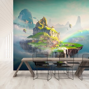 Murale di fantasia / stile cinese / regno delle fate / atmosfera magica