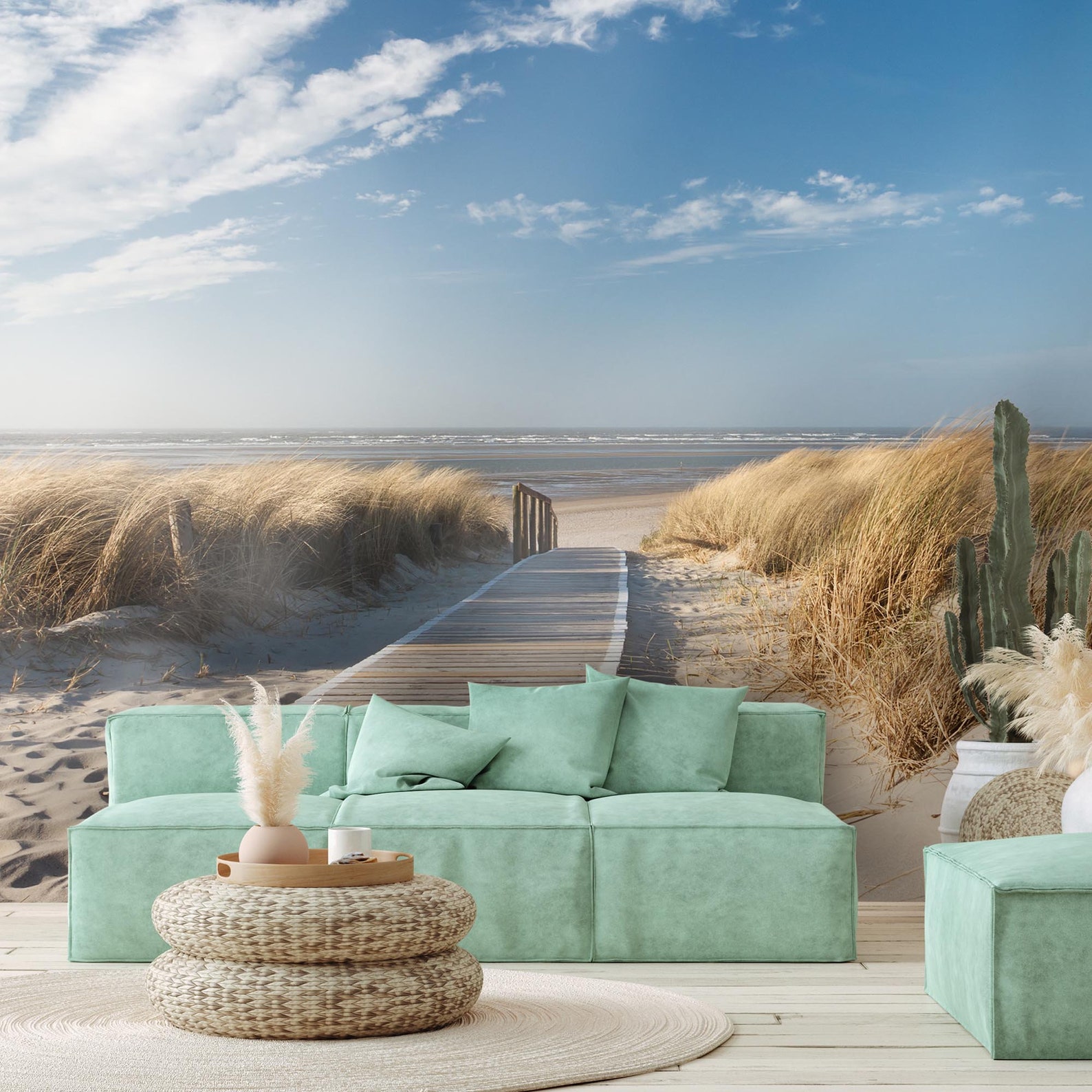 Beach Wall Mural / North Sea / Sand Dunes / Ocean / Beach Path Etsy UK