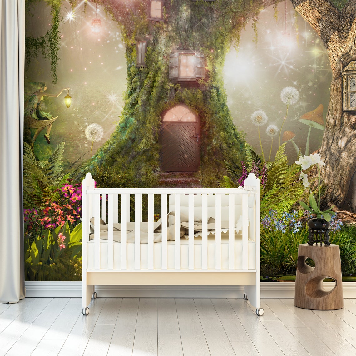 Fairy Forest Wallpaper Mural: Enchanting Nursery Decor - Etsy