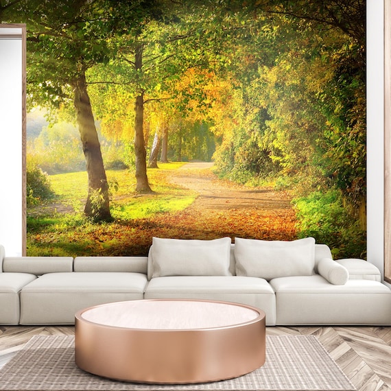 Seasons Decor: Summer Relaxing Mural - Removable Wall Adhesive Wall Decal Large
