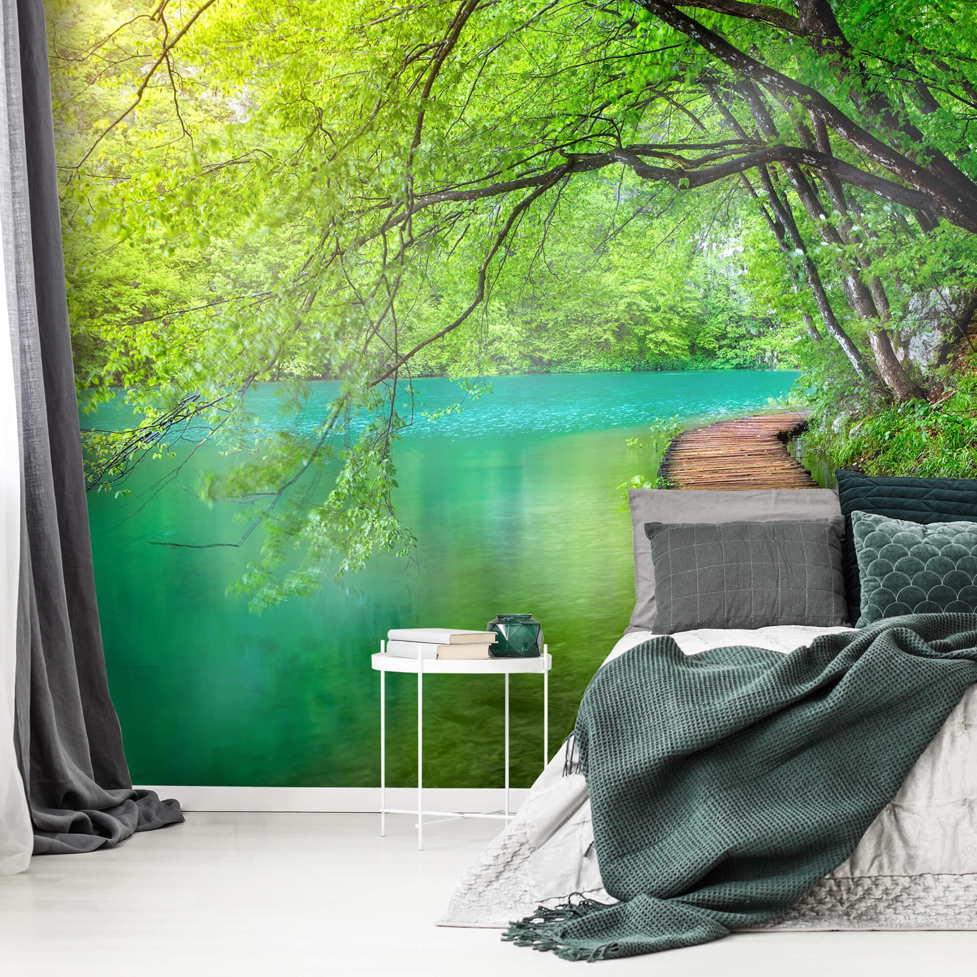 3D Lake Tree 1863 Marina Zotova Wall Mural Wall Murals