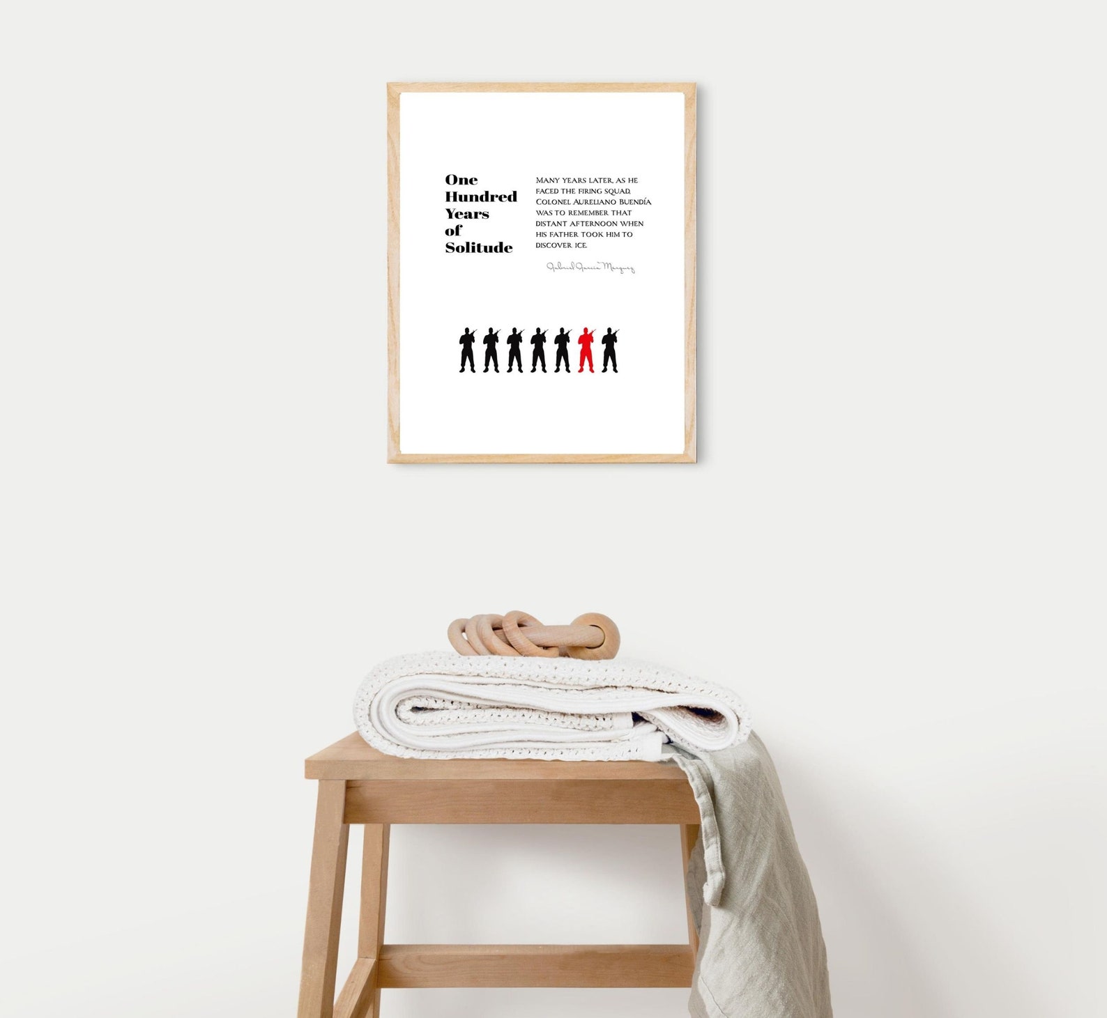 Literary Quote Wall Art| One Hundred Years of Solitude Quote Print ...