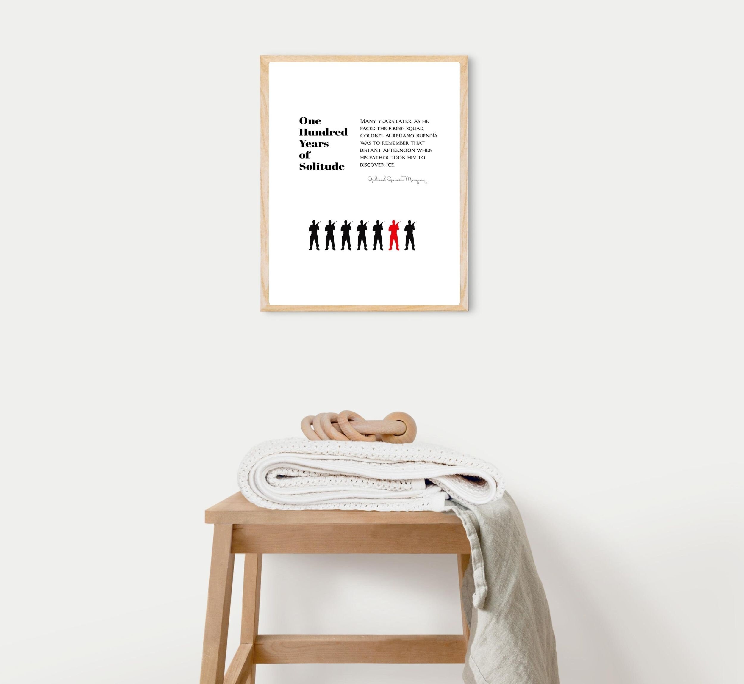 Literary Quote Wall Art| One Hundred Years of Solitude Quote Print ...
