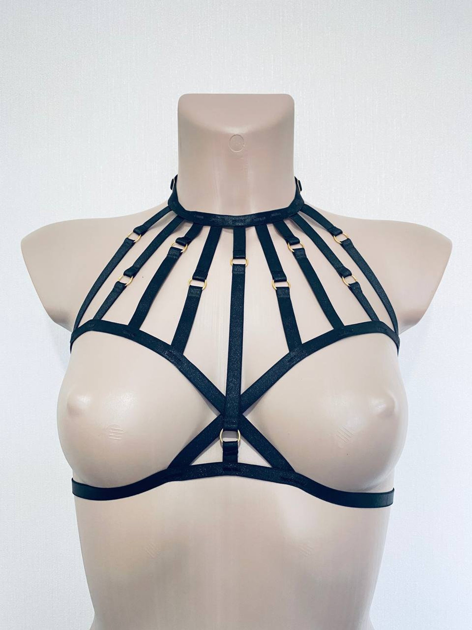 Harness bra cage bra harness lingerie Etsy