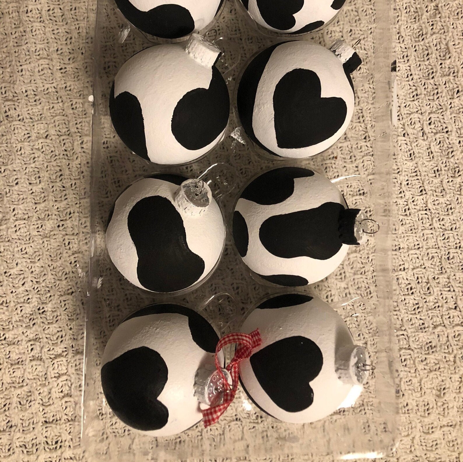 Cow Print Ornament small Ball Etsy