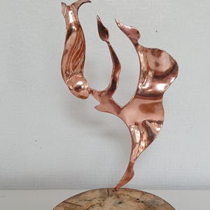 Copper Dancer Tealight Holder, Anniversary Gift