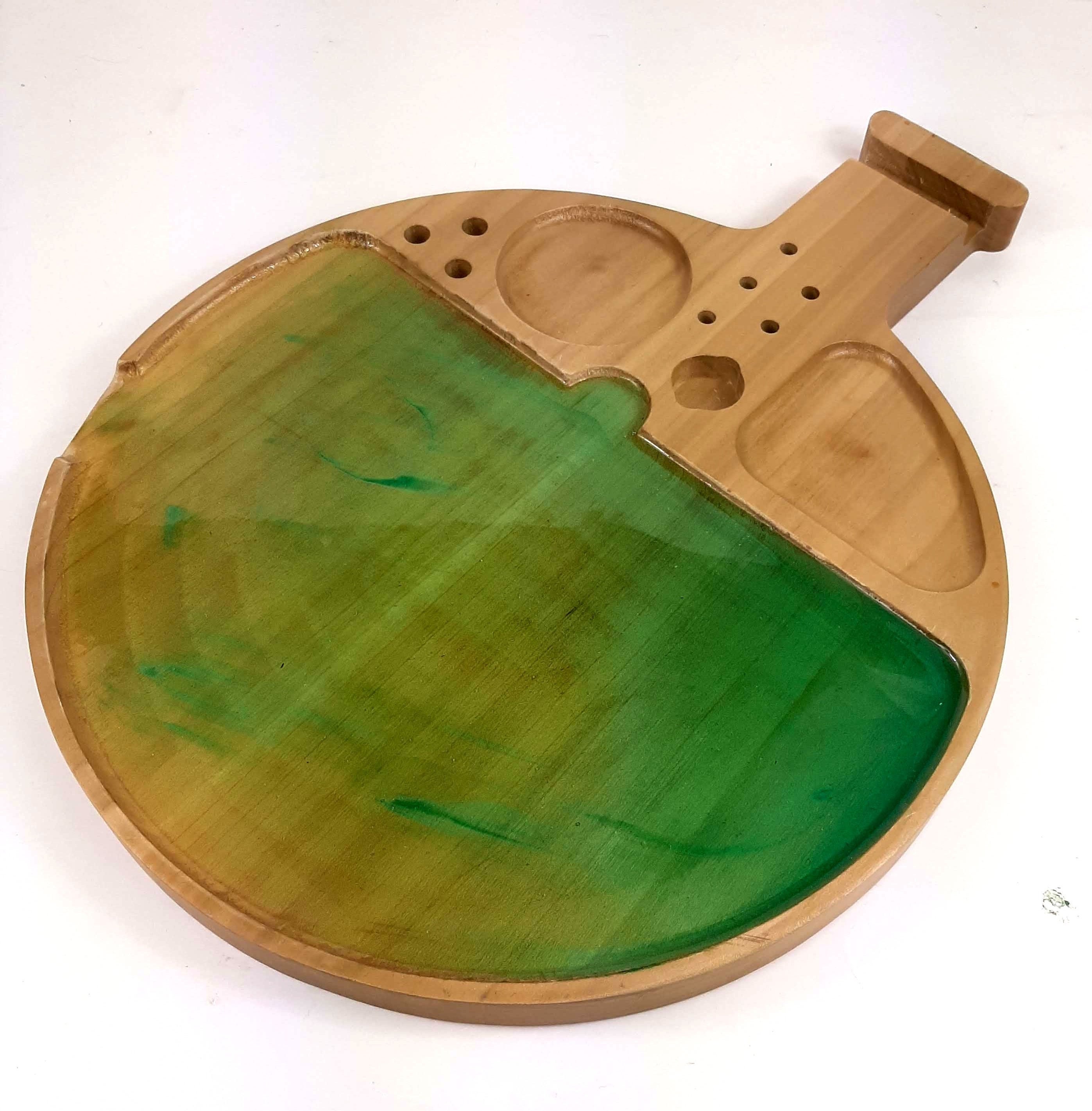 Flask Shaped Wood and Resin Rolling Tray with Device Stand Etsy