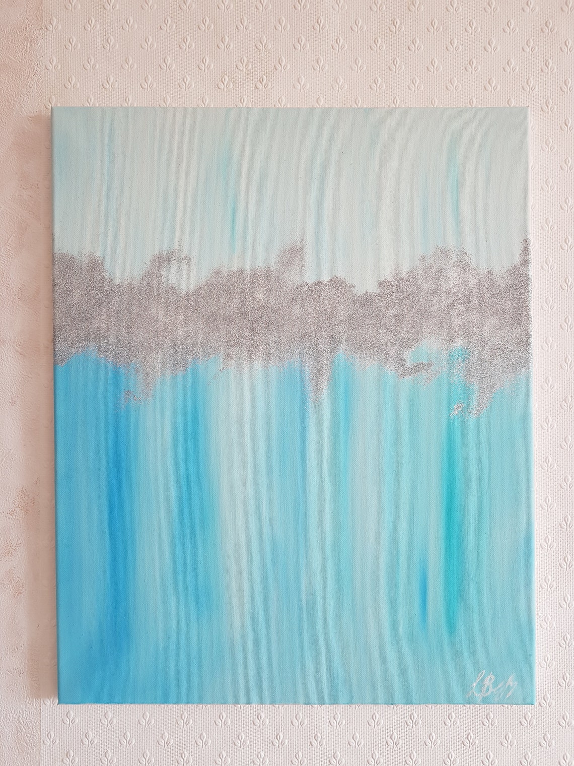 Original abstract handpainted Canvas Oil painting Wall Art Etsy