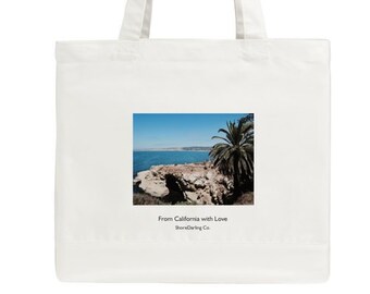 California Collection Classic Tote Bag, California-Themed Canvas Tote Bag, Travel, Beach Accessory, Summer Bag, Vacation Accessory