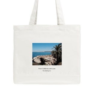 California Collection Classic Tote Bag, California-Themed Canvas Tote Bag, Travel, Beach Accessory, Summer Bag, Vacation Accessory