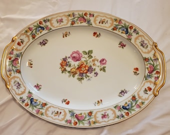 Noritake dreselda pattern large 16 x 14 platter excellent condition