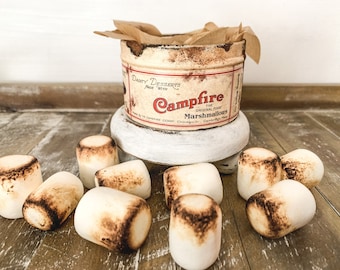 スーパーレア 20s ティン缶 Campfires Marshmallow Vintage Campfire Marshmallow 1920s Tin Replica Can Borden | eBay