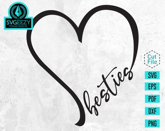 Download Bff Heart Svg Etsy