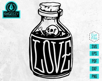 Love Potion Svg Etsy