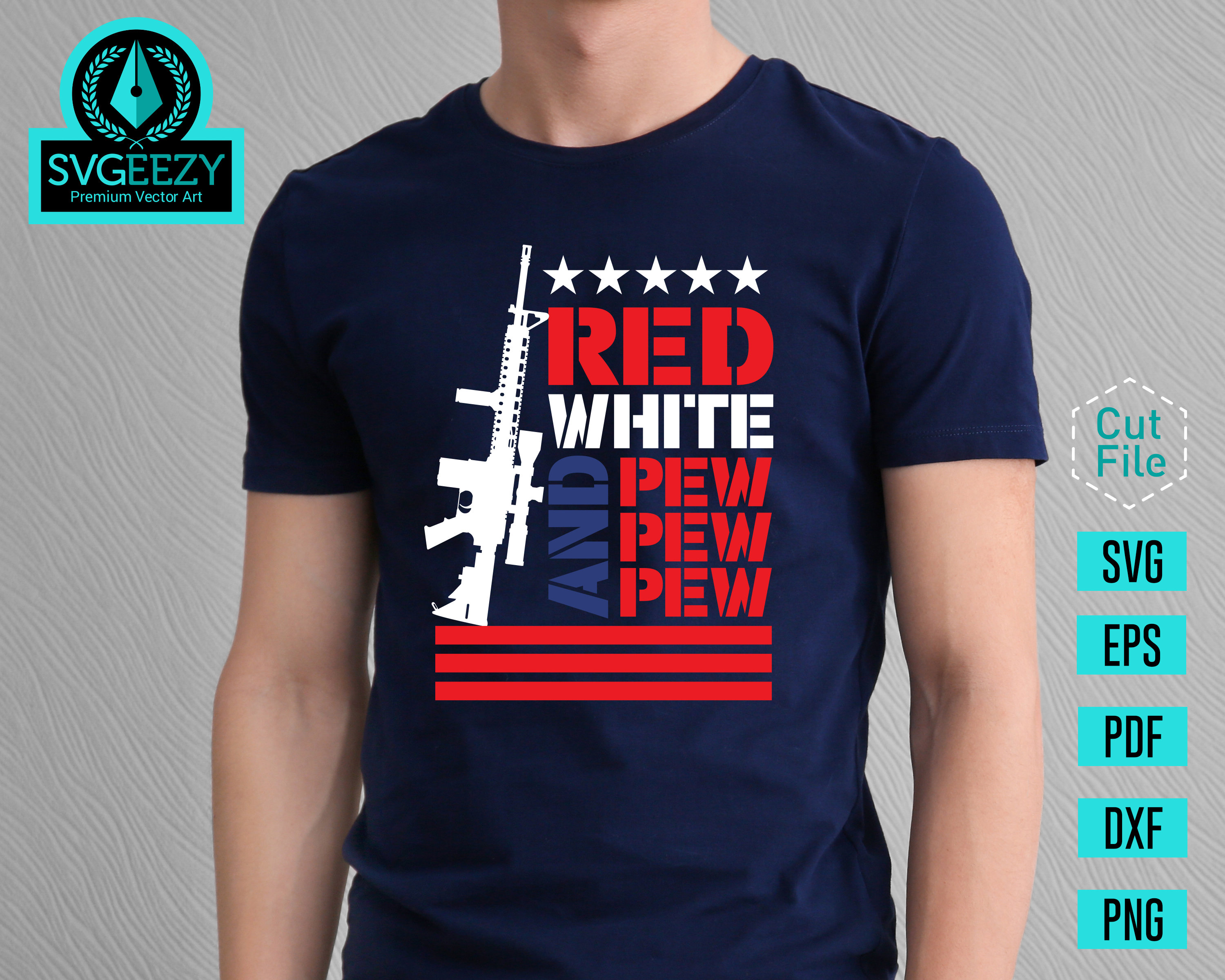 Red White and Pew Pew Pew SVG Bullet Flag Patriotic Svg - Etsy