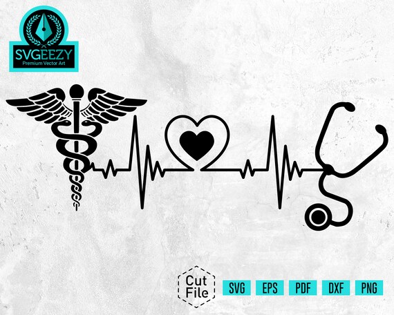 Download Nurse Svg Rn Svg Nurse Life Svg Stethoscope Svg Heartbeat Etsy
