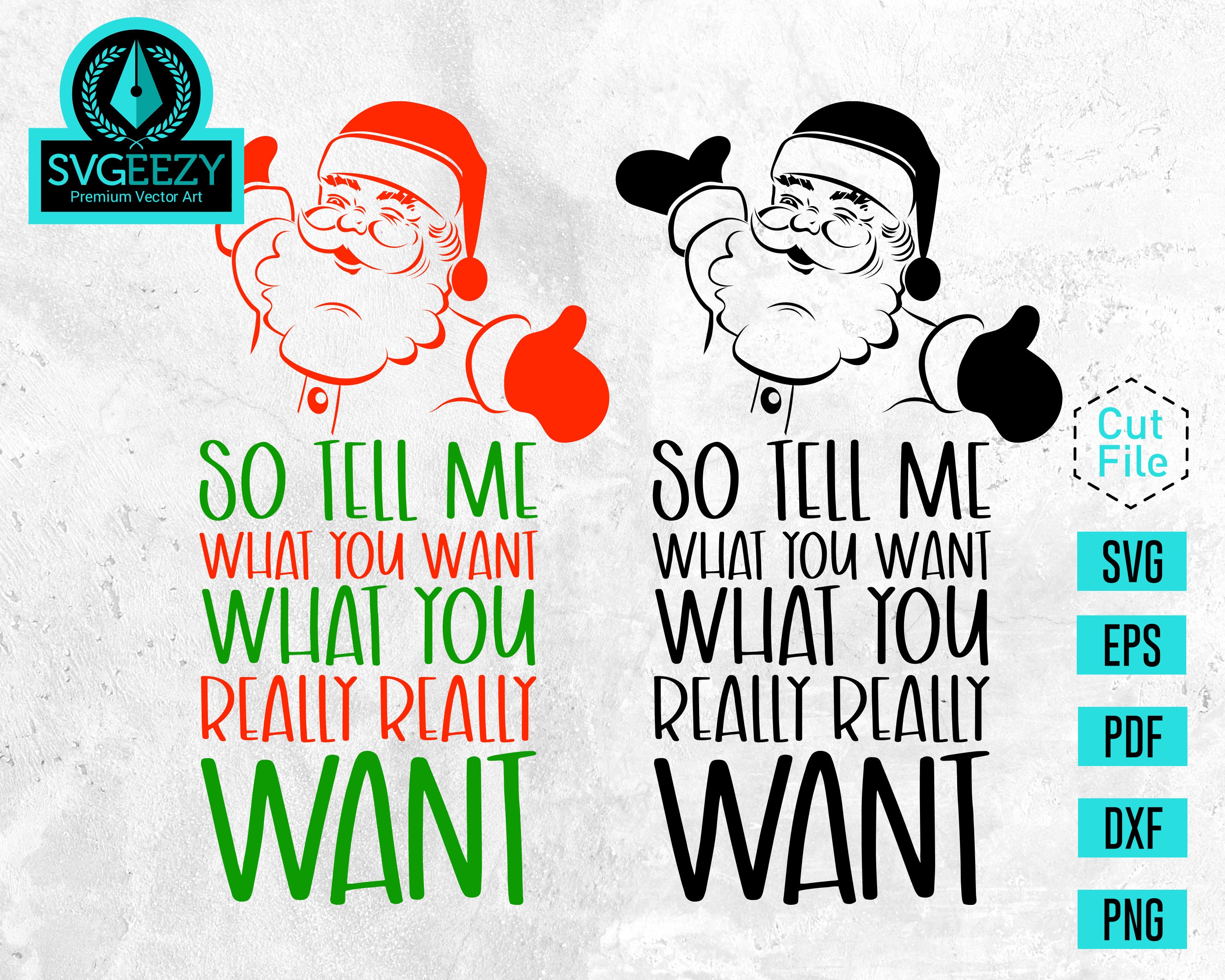 So Tell Me What You Want What You Really Really Want SVG - Etsy