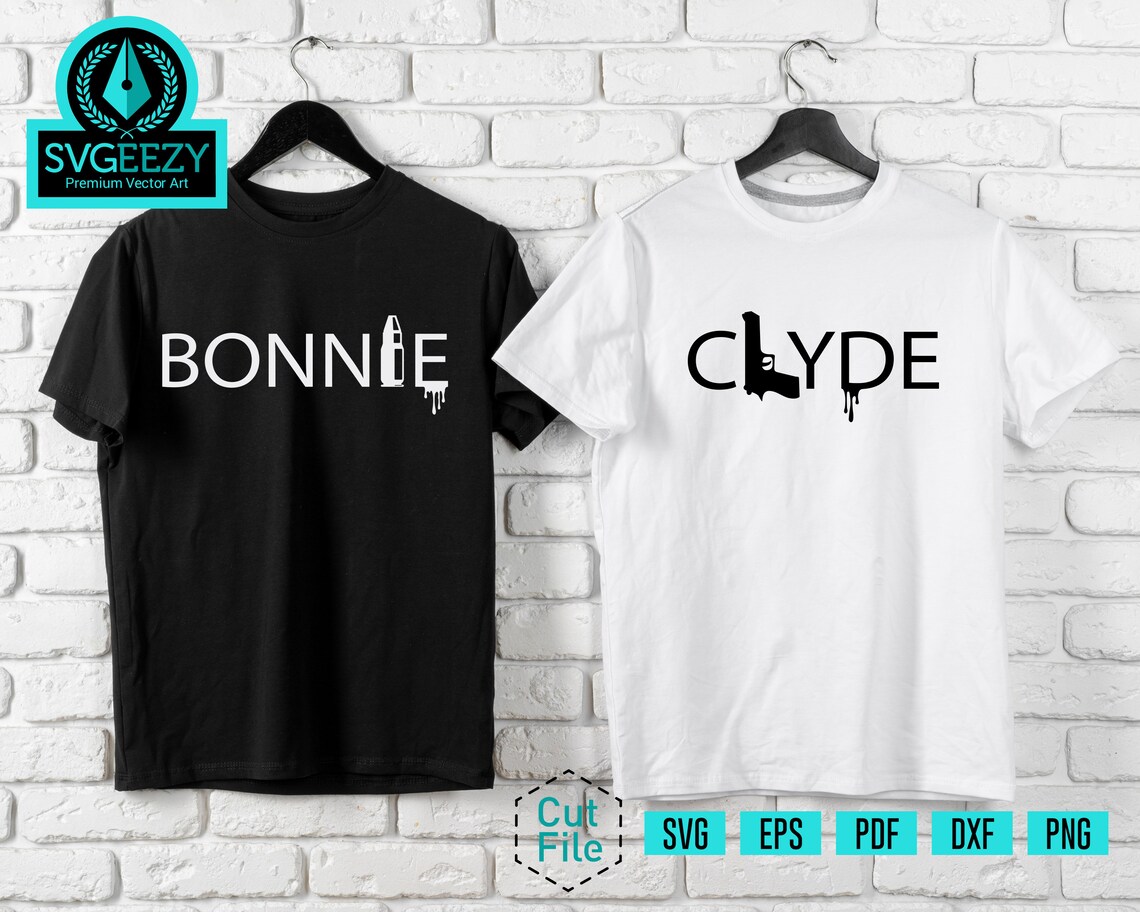 Download Bonnie & Clyde Couple SVG Valentines Day SVG Valentine | Etsy