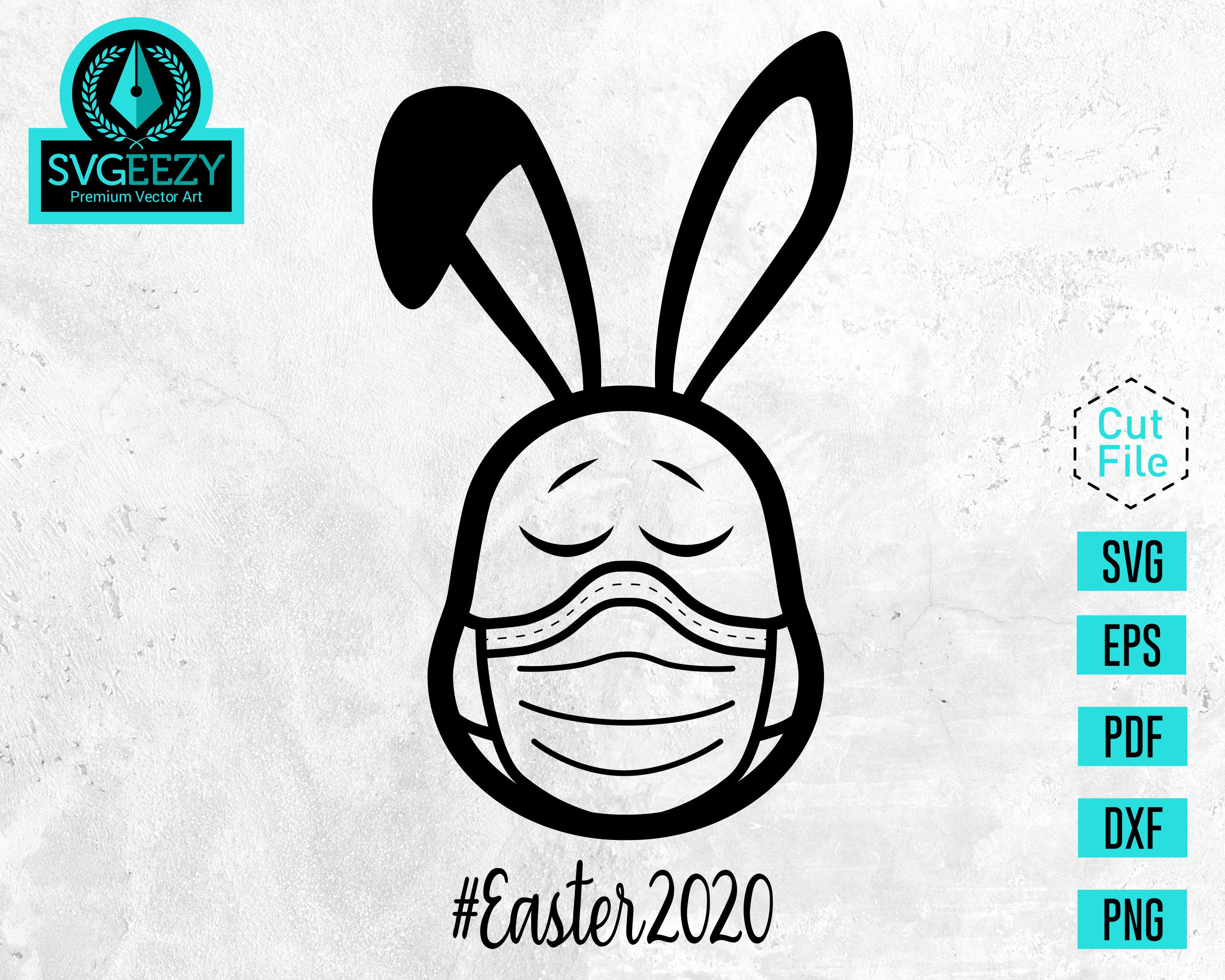 Download Easter Quarantine SVG Easter SVG Bunny svg Social | Etsy