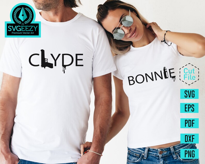 Download Bonnie & Clyde Couple SVG Ride Or Die SVG Marriage svg | Etsy
