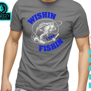 Wishin I was Fishin, Fishing SVG, Bass svg, Fishing Cut file, Fisherman Gift, Fishing Sign, Bass Fishing SVG, Fisherman svg, Fishing Hook image 2