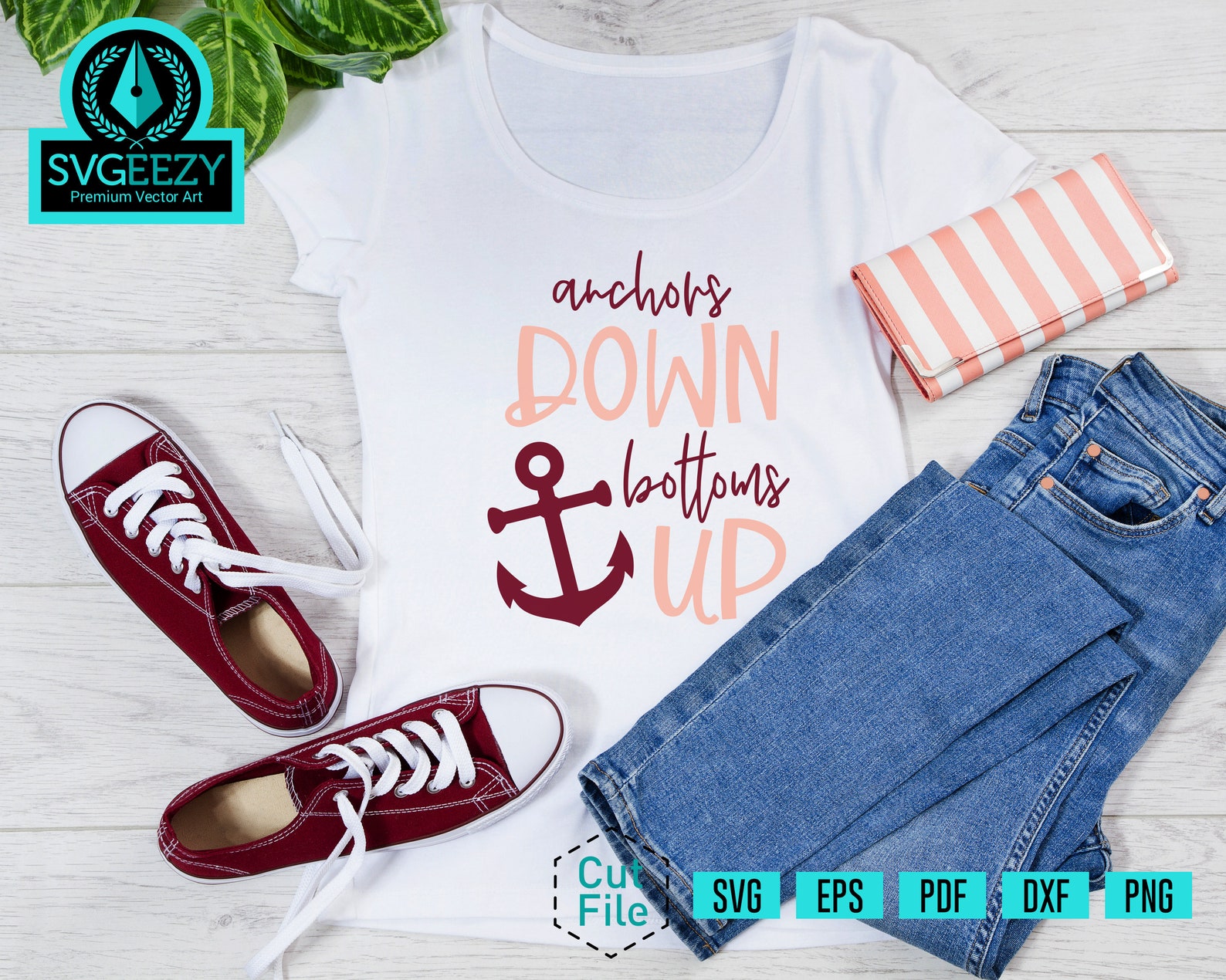 Anchors Down Bottoms up SVG Booze Cruise Cruise Control Etsy