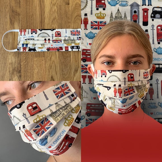 London FACE MASK Perfect for Queen Jubilee Face Covering Etsy