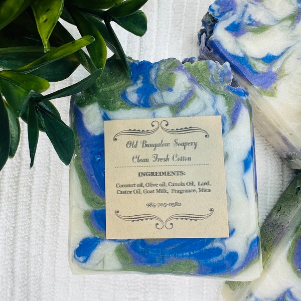 Clean Cotton Handcrafted Goat Milk Soap