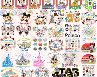 30+ Designs Retro Magical Kingdom Png, Princess Bundle Png, Mickey PNG Bundle, Family Trip Vacation Shirt, Magic Snacks Png, Car_toon bundle
