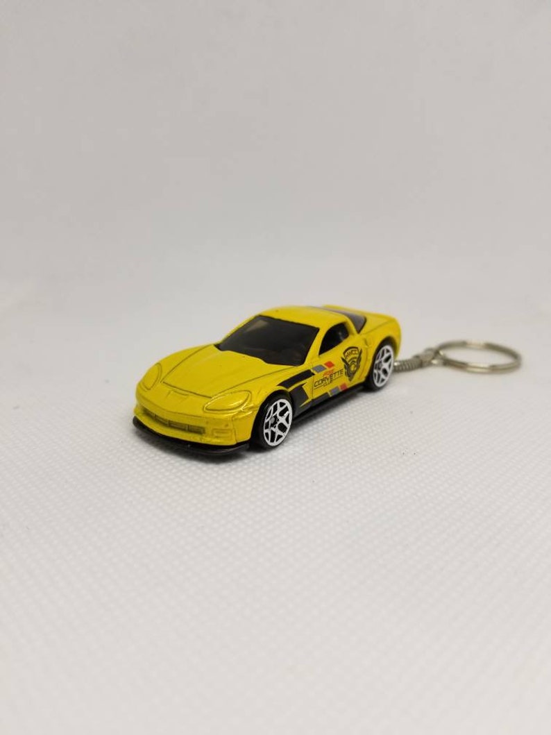 Corvette Z06 Yellow Keychain Unique Gifts Christmas Gift Etsy