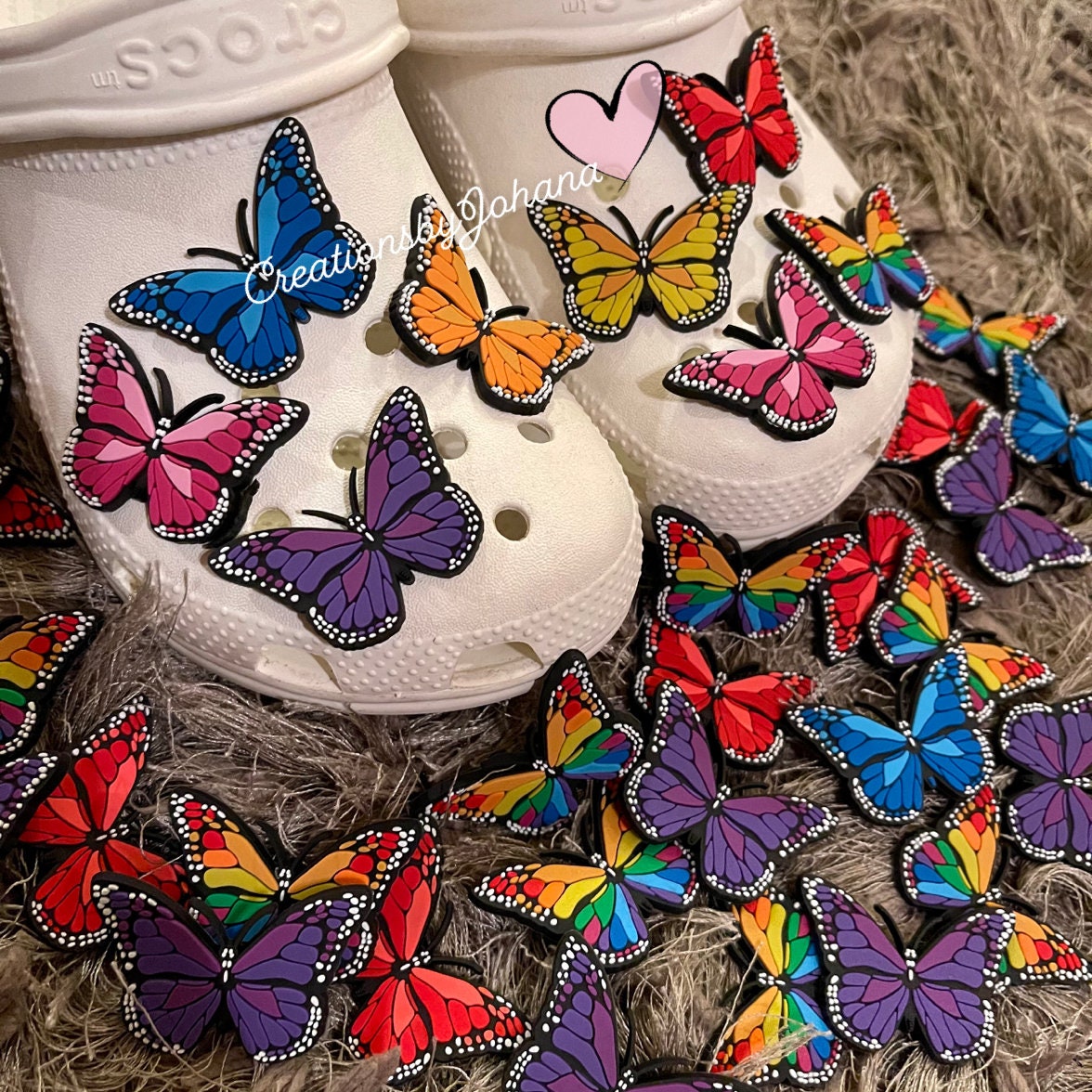 New Butterfly Croc Charms