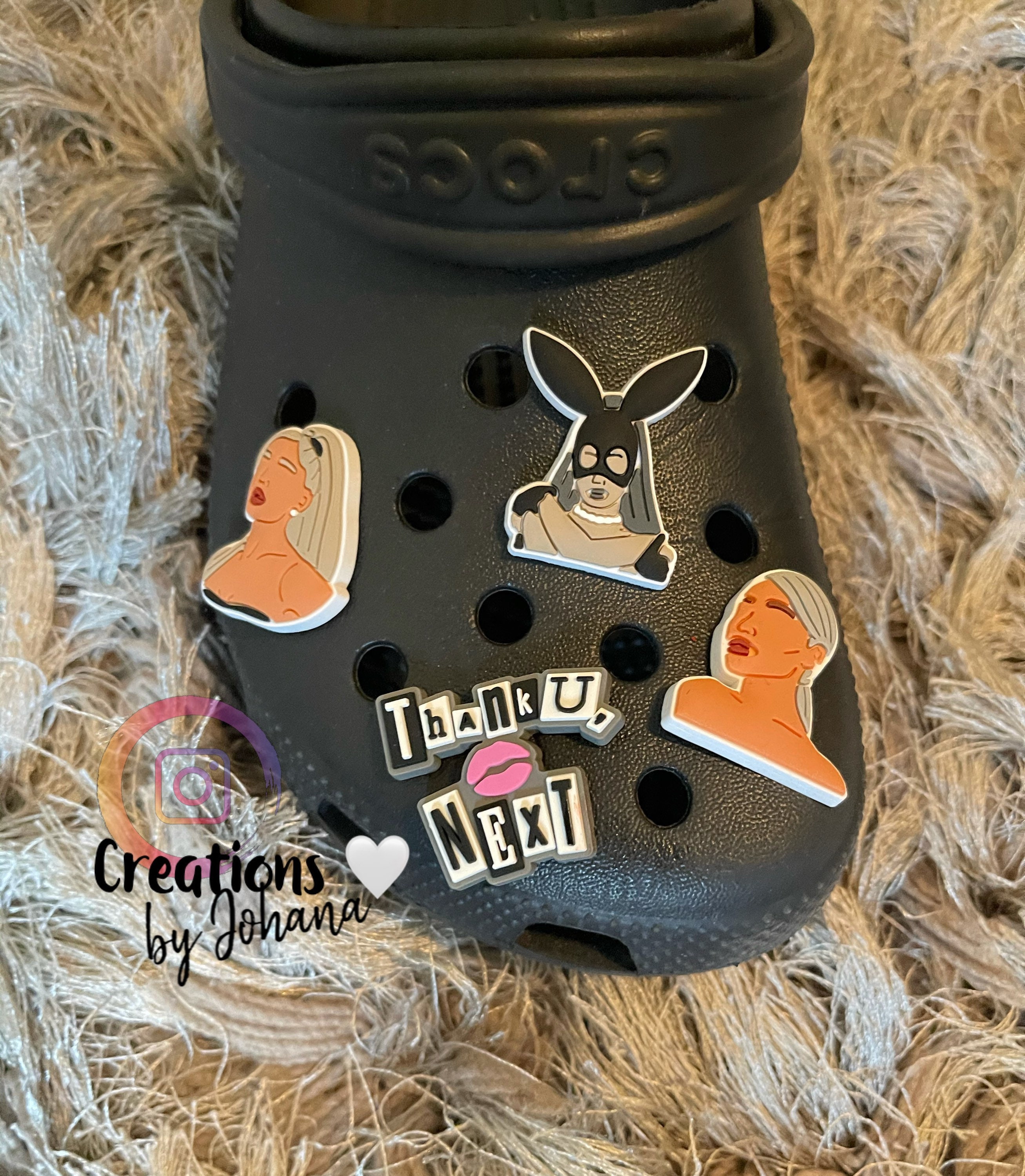 Ariana G croc charms
