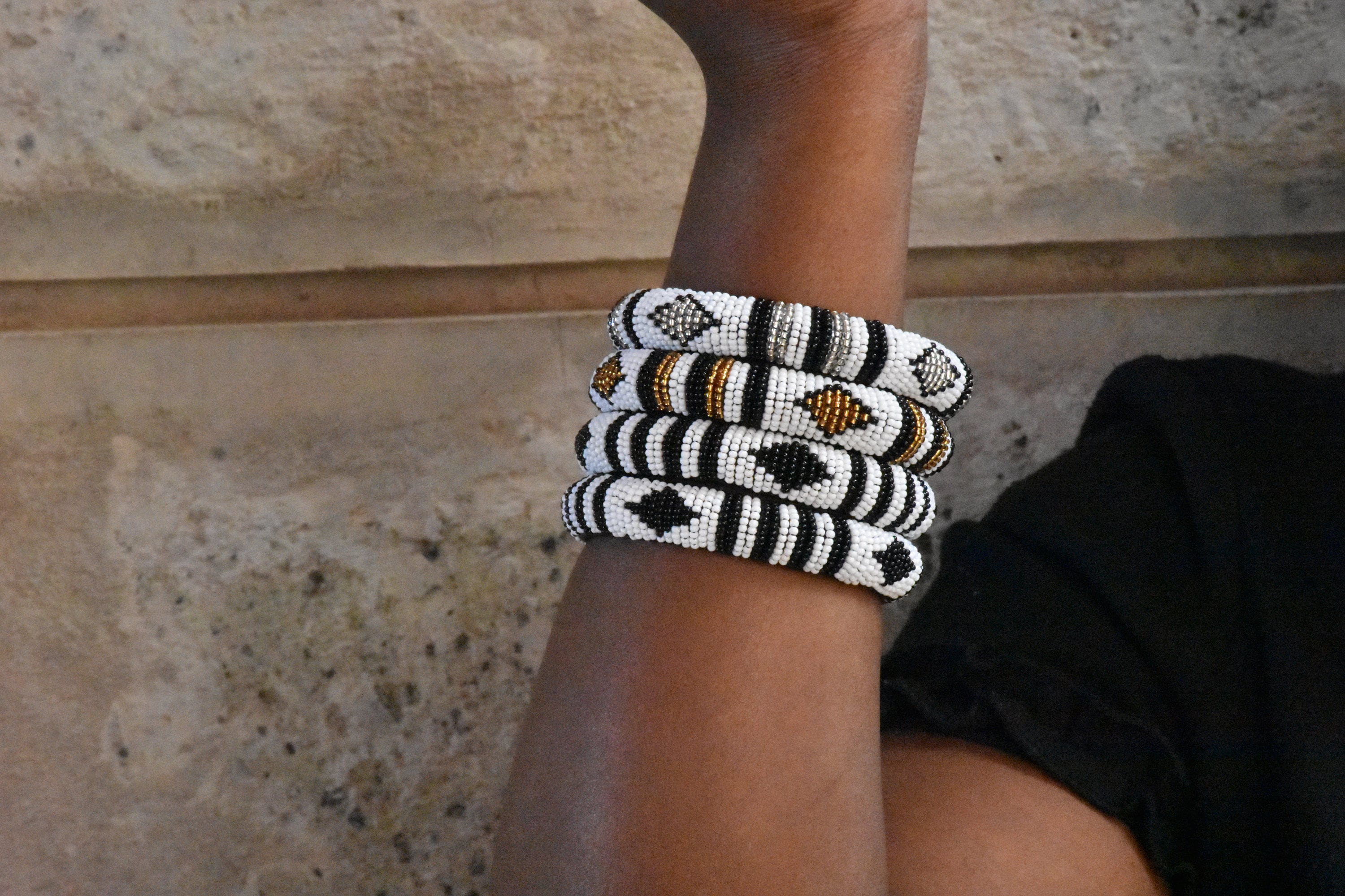 Beaded Zulu Beaded Bracelets Colourful Beaded African Etsy