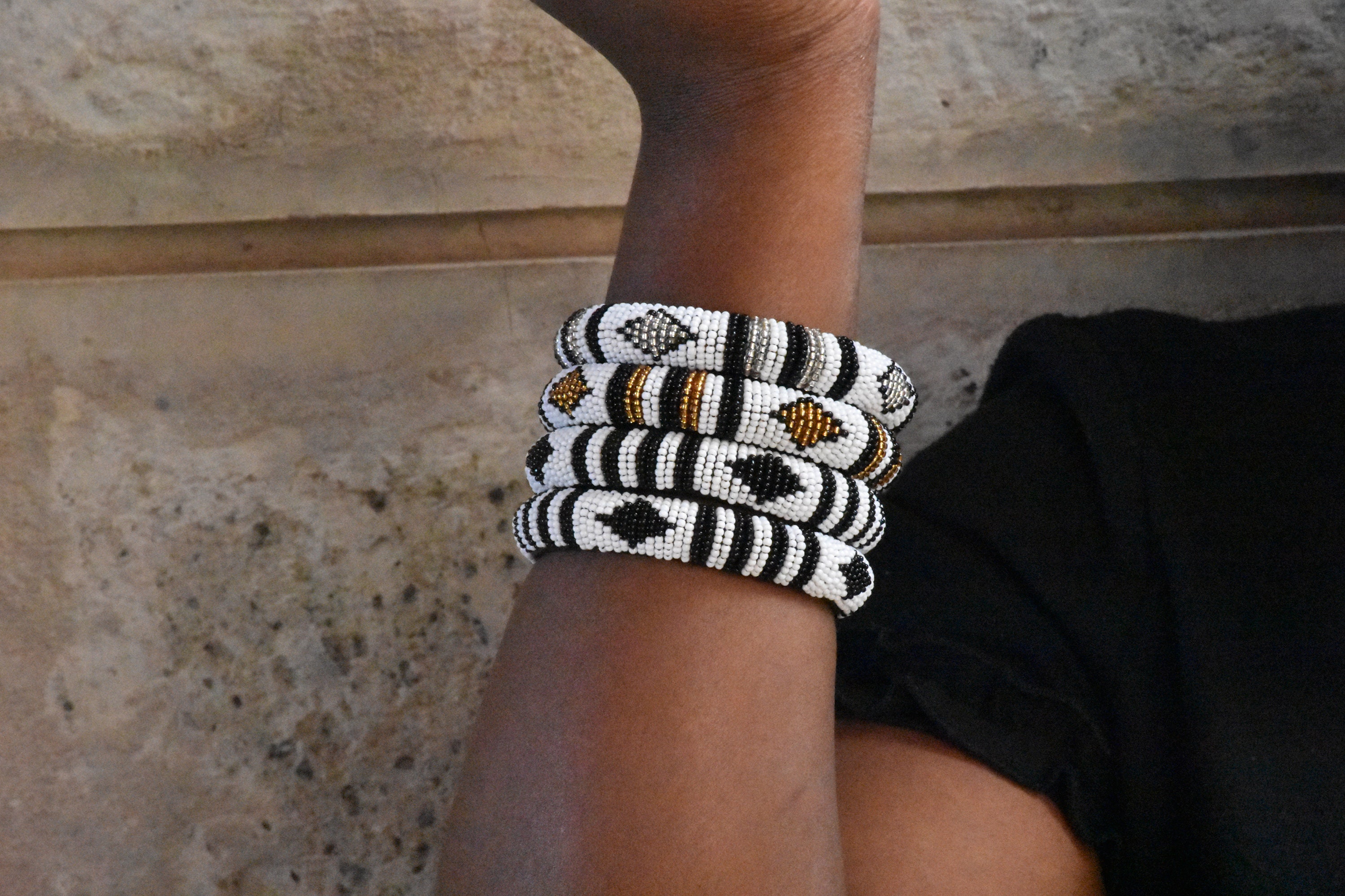 Beaded Zulu Beaded Bracelets Colourful Beaded African Etsy