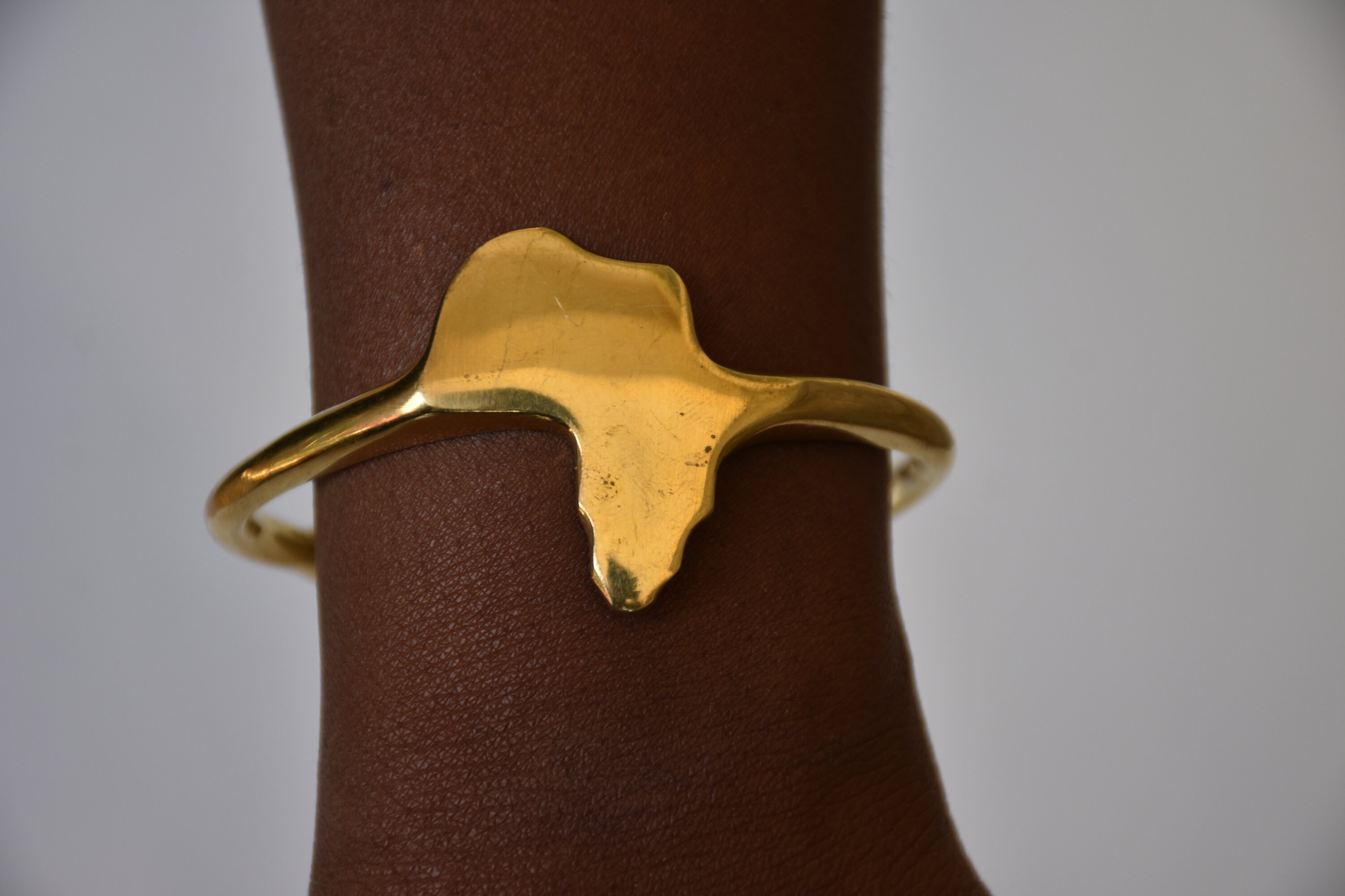 Brass Bracelets for Women Handmade Brass Jewelry African Map Etsy