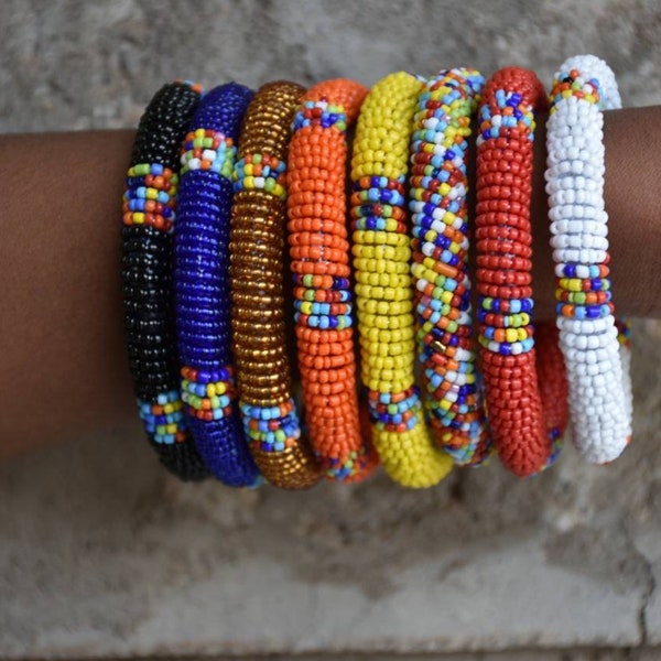 African Beaded Maasai Bangles, African Jewelry For Women, Wholesale Beaded Bracelets Maasai Jewelry, Zulu Bangles African Gift Ideas