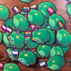LGBTQIA+ Frosch Sticker: Queer Frosch Sticker, Gay Frosch Sticker, Pride Frosch Sticker, Pudge der Frosch Sticker