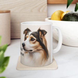 Personalized Collie Dog Mug: Custom Pet Lover Gift