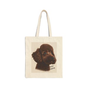 Personalized Toy Poodle Tote Bag, Custom Pet Lovers Gift, Canvas Shopping Bag, Cute Dog Lover Tote, Eco-Friendly Pet Accessory, Dog Mom Bag