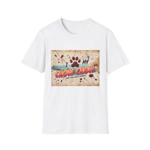 Chow Chow Liebhaber T-Shirt, Comic Style Hunde Shirt, lustiges Haustier Besitzer Geschenk, Tierliebhaber Kleidung, lässiges Hund Mama Tee