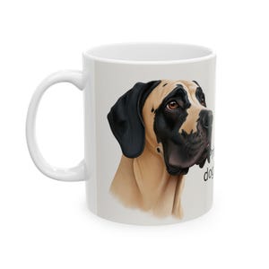Personalized Great Dane Dog Name Mug, Pet Lover Gift, Customizable Coffee Cup, Dog Owner Present, Unique Canine Decor