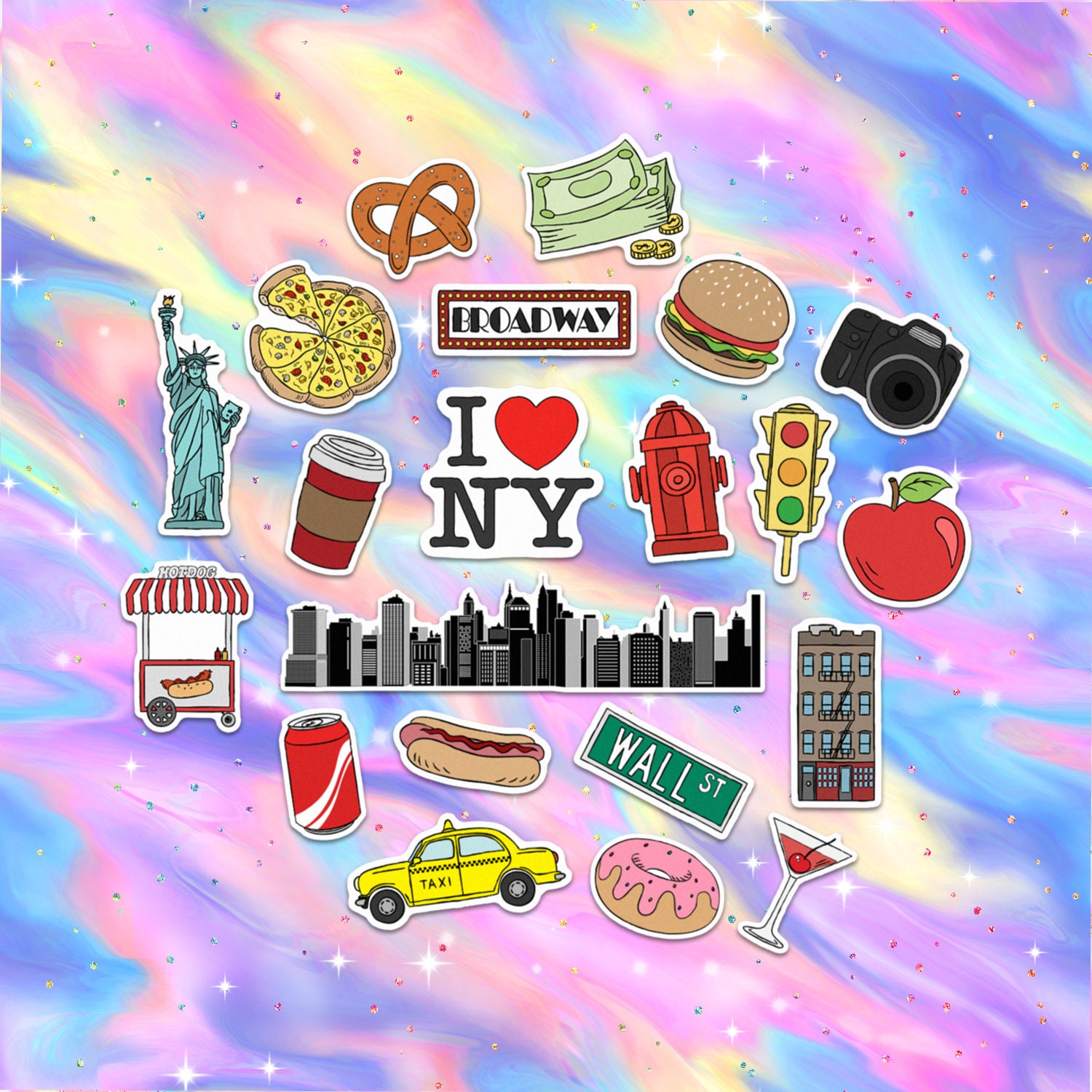 40pcs Retro New York NYC Paper Stickers Etsy UK