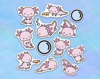 Axolotls Kawaii Etsy Uk