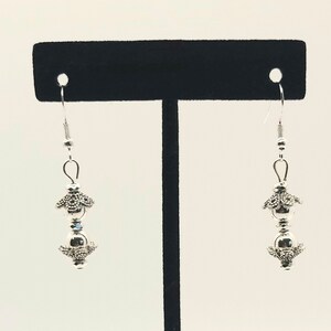 Silver Hematite Earrings