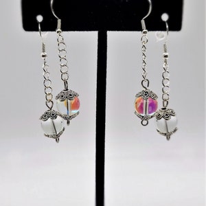 Mermaid Glass Dangle Earrings