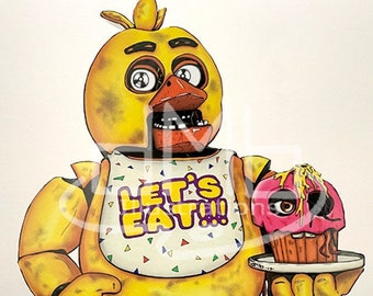 FNAF Chicka Stand-up or Print