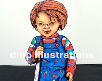 Chucky from Childs Play Stand-up or Print