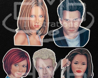 Buffy the Vampire Slayer Waterproof & Weatherproof Stickers - Set or Individual