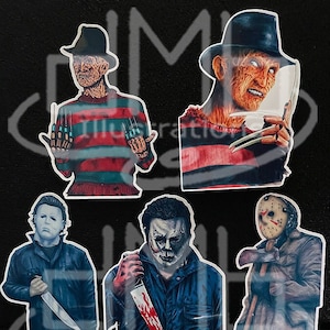 Slashers Weatherproof Stickers - Set or Individual
